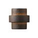 Justice Design Ambiance Iron Outdoor Large Step Wall Sconce