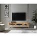 LED TV Stand Media Console Tables with Storage Cabinet and Shelves - 62.99" x 9.84" x 17.72"