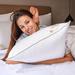 OverCloud™ Goose Down Pillows, Down Pillow for Back Sleeper, Standard Bed Pillows with 700+ Fill Power - White