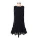 Ann Taylor LOFT Cocktail Dress - DropWaist: Black Dresses - Women's Size 2 Petite