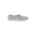 TOMS Flats: Blue Tropical Shoes - Kids Girl's Size 1 1/2
