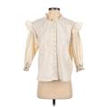 We the Free Denim Jacket: Ivory Jackets & Outerwear - Women's Size X-Small