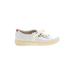 Ecco Sneakers: White Solid Shoes - Women's Size 7 - Almond Toe
