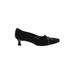 Stuart Weitzman Heels: Pumps Kitten Heel Classic Black Solid Shoes - Women's Size 8 - Pointed Toe