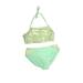 Cat & Jack Two Piece Swimsuit: Green Stars Sporting & Activewear - Kids Girl's Size Small