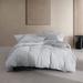 Calvin Klein Modern Cotton Melange Jersey Solid Reversible 3 Piece Comforter Set Polyester/Polyfill/Cotton in Blue | Wayfair USHSA51277635