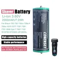 Batterie UR18500L pour rasoirs Braun 7 Series 2000mAh épilateurs à impulsions épilateurs