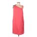 Vera Wang Maids Cocktail Dress - Shift V Neck Sleeveless: Pink Print Dresses - New - Women's Size 8