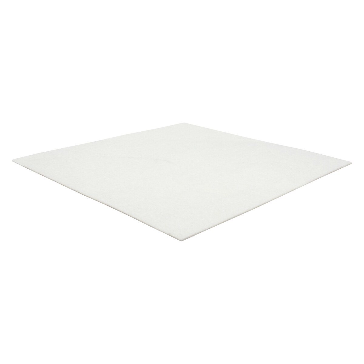 WAGNER Softfilz Pad - 200 x 200 x 1 mm, selbstklebend, weiß, als Filzgleiter, Schutzpads oder zum Basteln - 15000499 Image