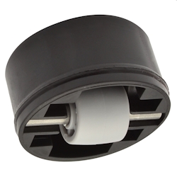 WAGNER Soft-Lenkrolle ROLLER-MINI - Durchmesser Ø 15 mm, Gehäuse schwarz Ø37/36 x 15/8 mm, Tragkraft 50 kg - 01703401 Image