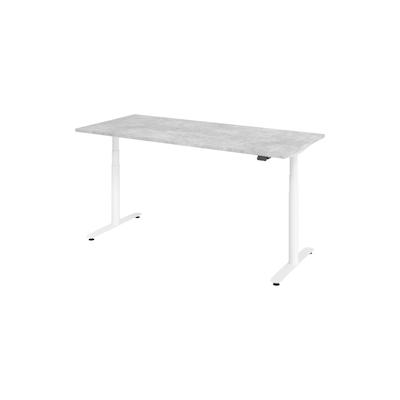 bümö Schreibtisch elektrisch Bluetooth & App XDLR Rechteck: 180 x 80 cm - Beton Weiß Image