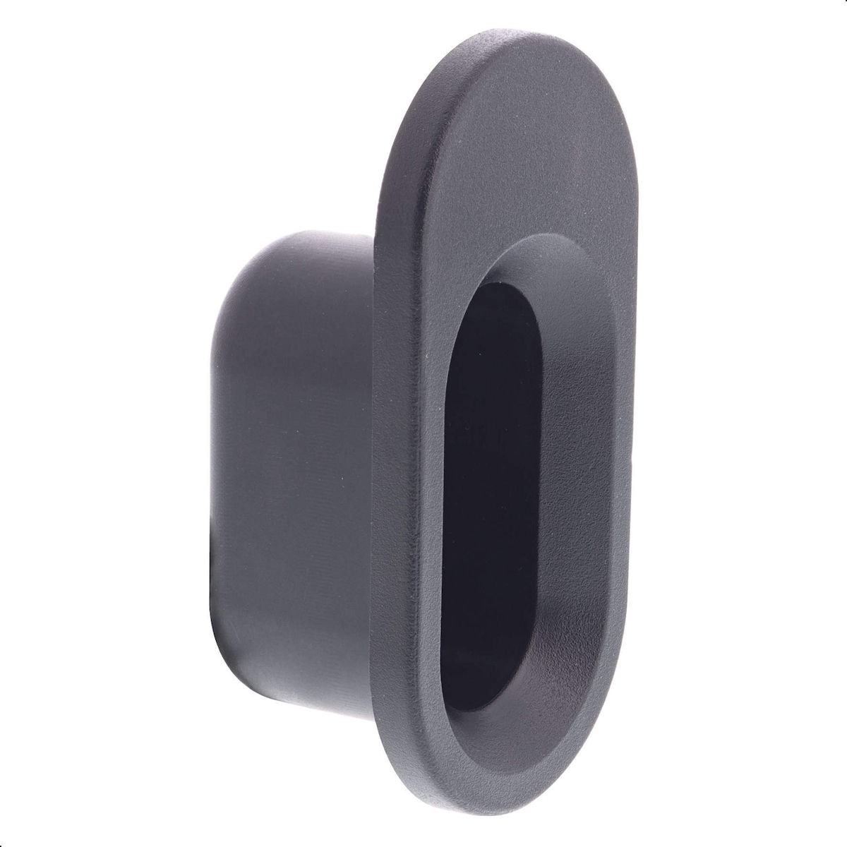 WAGNER hooks4home Wandhaken OVAL - 75 x 30 x 40 mm, Kunststoff, schwarz, Made in DE - 17046021 Image