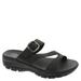 Skechers USA Easy Going-Slide On By - Womens 8 Black Sandal Medium