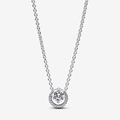 Collier Pendentif Halo Rond Scintillant