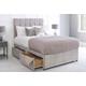 Divan Bed With A Cube Headboard And Storage | Wowcher