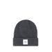 Logo-patch Turn-up Brim Ribbed-knit Beanie