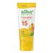 Alba Botanica Sunscreen for Face and Body Hawaiian Aloe Vera Sunscreen Lotion Broad Spectrum SPF 15 Sunscreen Water Resistant and Biodegradable 3 fl. oz. Bottle