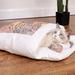 Closed Removable Cat Bed Sleeping Bag Plush Warm Winter Pet Nest Pad Washable Dog Bed Cute Dog Bed Sofa Cushion Fluffy Soft Household Pet Supplies