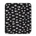 Pet Blanket for Dog Cat Animal Paw Double-sided Fleece Blankets All Year Round Puppy Kitten Bed Sleep Mat 60x70cm (Black Background with White Paws)