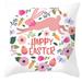 Moocorvic Easter Pillow Easter Decor Easter Pillow Covers Rabbit Easter Bunny Egg Decorative Throw Pillow Sofa Cushion Cover Home Decor Pillow for Outdoor Easter Gifts Easter Toys