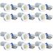 12Pack 5CCT 2 Gimbal LED Recessed Light with Junction Box Anti-Glare Deep Baffle CRI90 Dimmable Swivel Adjustable Eyeball Downlight 2700K3000K3500K4000K5000K Selectable