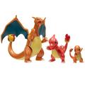 POKEMON Select Evolution 3 Pack - Features 2-Inch Charmander 3-Inch Charmeleon and 4.5-Inch Charizard Battle Figures