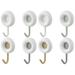 8 Pcs No Punching Hook Hooks for Hanging Heavy Duty Clothes Hanger Wall Storage Coat Sticky Home Improvement Utility