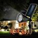 Solar LED Spotlight Garden Yard Spike Lights Outdoor Ground Wall Lamp Waterproof