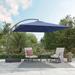Grand Patio 10x10 Deluxe Patio Umbrella with Weighted Base Square Outdoor Cantilever Offset Umbrella w/ Curved Aluminum Pole Navy Blue