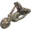 Yoga Style Ornaments Book Shelves Desktop Bookshelf Resin Alien Statue Decoration Figure Figurines Sculpture