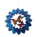 Butterfly Rotating Wind Chimes Doorbell Vintage Decor Hanging Spinner Wall Pendant