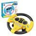 Electric Simulation Steering Wheel Toy With Light And Sound Educational Children Co-Pilot Children S Car Toy Vocal Toy Gift