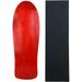 Old School 10 X 30 Stained Red Blank Skateboard Deck + Grip