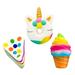 3 Pcs/set Decompression Toys Stress Relief Kidtraxtoys Slow Rising Ice Cream Scented Squeeze