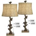 Pacific Coast Twin Groves - Set Of 2 Table Lamp - Poly Acorns Lamps - 487Y0