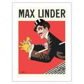 Max Linder - International Silent Film Star - Vintage Film Movie Poster by Lauro c.1913 - Bamboo Fine Art 290gsm Paper (Unframed) 12x16in