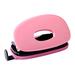 HOMYL 2 Hole Punch 10 Sheet Punch Capacity Paper Puncher for Crafts Binding Office Pink