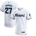 Edward Cabrera Men's Nike White Miami Marlins Home Elite Custom Jersey