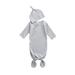 Baby Sleeping Bags Cap Newborn Boys Girls Fall Sleeping Bags Swaddle Muslin Ribbed Knited Long Sleeve Sleepwear Cotton Nightwear Infant Wrap 2pcs