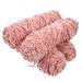 4 Pcs Colorful Gold Velvet Yarn Chenille Wool Chunky Knit Knitted Blanket Crochet Hook Handmade DIY Thread Pink