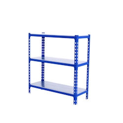 SimonRack Simonclick schraubenloses Metallregal 3 Böden. Farbe BLAU/VERZINKT 1000x1100x400 mm Image