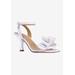 Wide Width Women's Nishia Sandal by J. Renee in Clear White (Size 11 W)