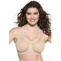 Plus Size Women's Body X Underwire Sports Bra Bra by Woman Within in Warm Nude (Size 44 G)