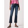 Straight-Jeans PEPE JEANS "VENUS", Damen, Gr. 27, Länge 34, blau (blau used), Denim/Jeans, Obermaterial: 84% Baumwolle, 14% Polyester, 2% Elasthan, casual, regular fit, Jeans, mit Badge