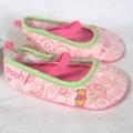 Disney Shoes | Disney Winnie The Pooh Baby Shoes Size 2 (3 - 6 Months) Punk Green New With Tag | Color: Green/Pink | Size: 2bb