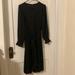 J. Crew Dresses | Nwot J.Crew Black Pleated Midi Dress | Color: Black | Size: 8