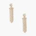 J. Crew Jewelry | Nwt J. Crew Crystal Waterfall With Sparkly Studs Earrings | Color: Gold | Size: Os