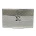 Louis Vuitton Accessories | Louis Vuitton Champs-Elysees Card Case M65227 Metal Business Card Case Silver | Color: Silver | Size: Os