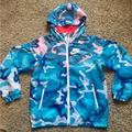 Nike Jackets & Coats | Girls Nike Blue Camoflauge Hooded Windbreaker Jacket Sz. L | Color: Blue | Size: 10g