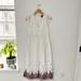 J. Crew Dresses | J. Crew Point Sur White Embroidered Flutter Midi Dress Size 2 | Color: Red/White | Size: 2